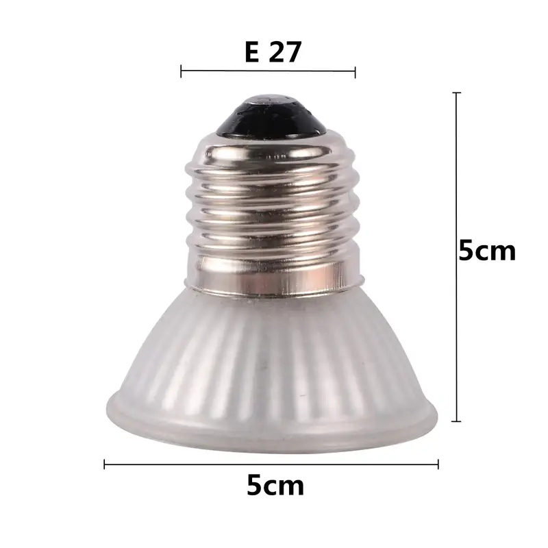 25/50/75W UVA+UVB 3.0 Reptile Lamp Bulb Turtle Basking UV Light Bulbs Heating Lamp Amphibians Lizards Temperature Controller 1Pc - Image 2