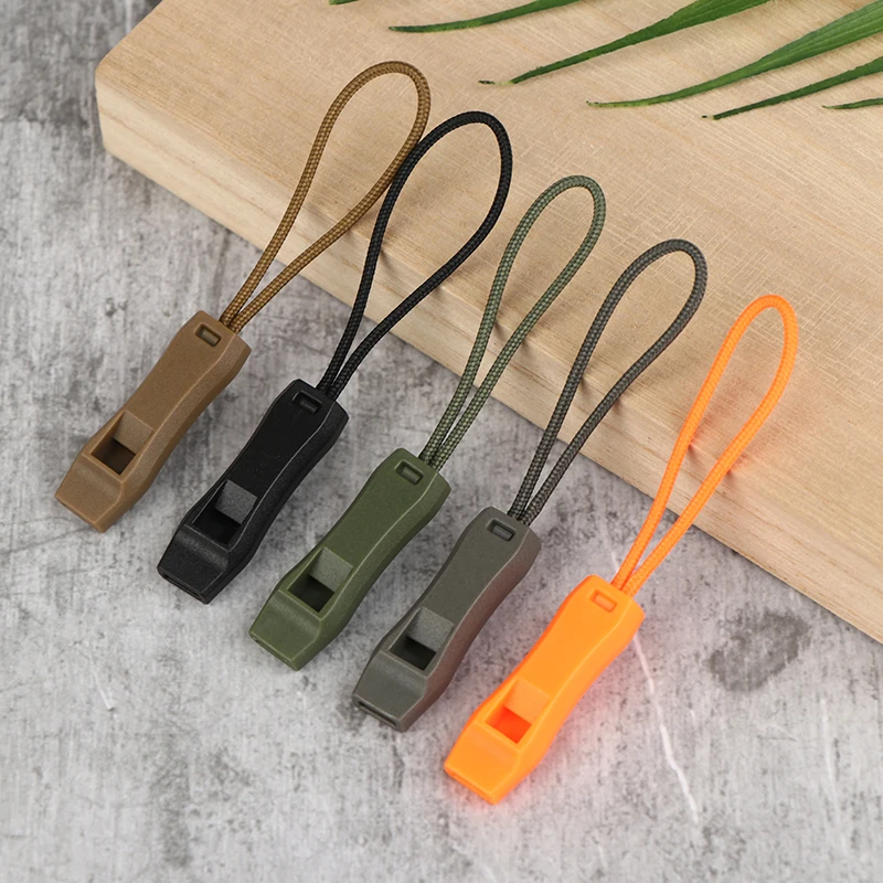 Camping Essential - Fischietto multifunzionale a doppia fascia con doppio tubo e corda di coda. - immagine 4