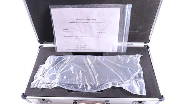 NDT IIW-Type 1 AWSD1.1/D1.1M-2015 Calibration Block 1018 steel test block for Ultrasonic Flaw Detector INCH TYPE