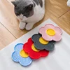 Pet Supplies Cat Licking Pad Sun Flower Shape Silicone Dog Licking Plate Cute Pet slow licking mat 2