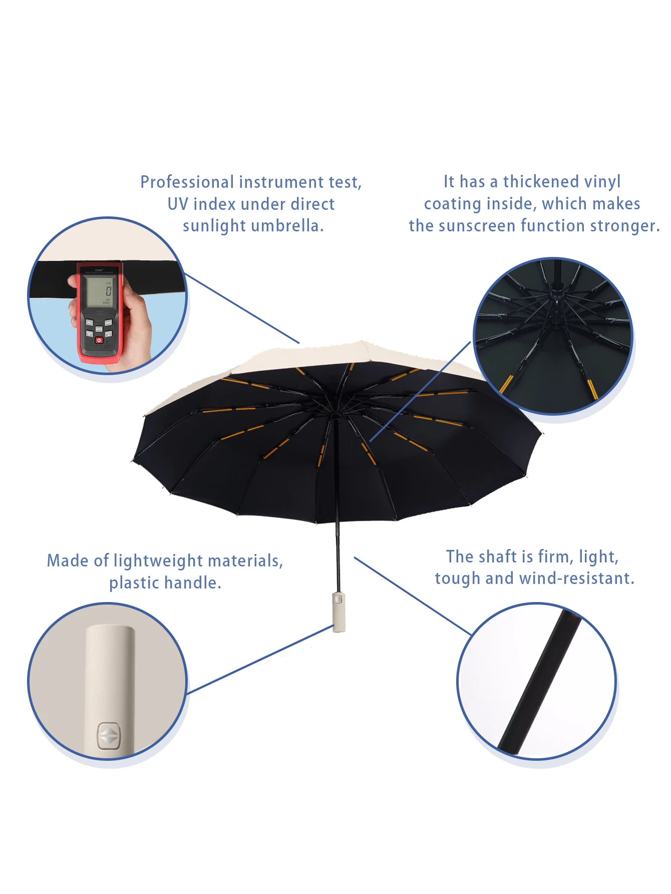Stay Protected in Any Weather with this Fully Automatic 24-Bone Umbrella-Multiple Colors Available!