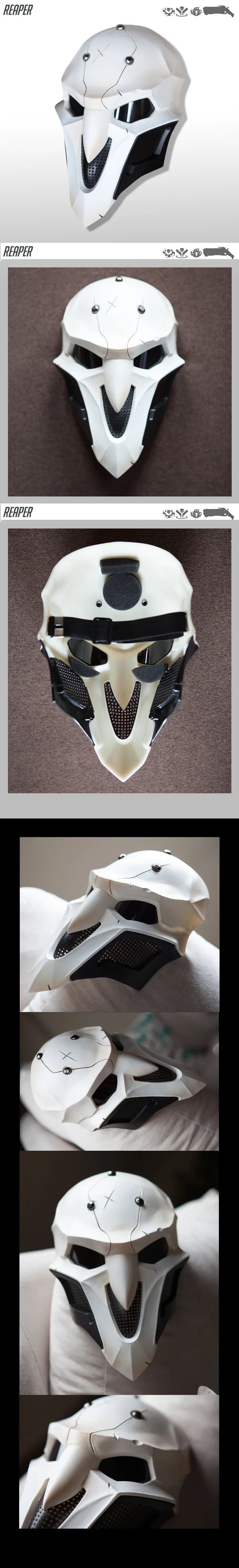Overwatch Reaper Cosplay Maske Requisiten Geschenk Spiel Gabriel Reyes Rollenspiel Uniform Zubehör Halloween Weihnachten Karneval – Detail 3