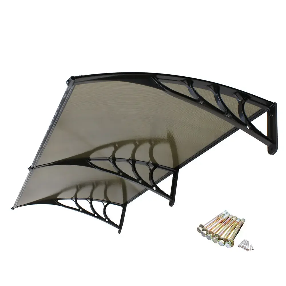 

120/80"*40*Front Door Canopy Outdoor Canopy Window Awning Shade Window Awning Cover For UV Rain Snow Protectio
