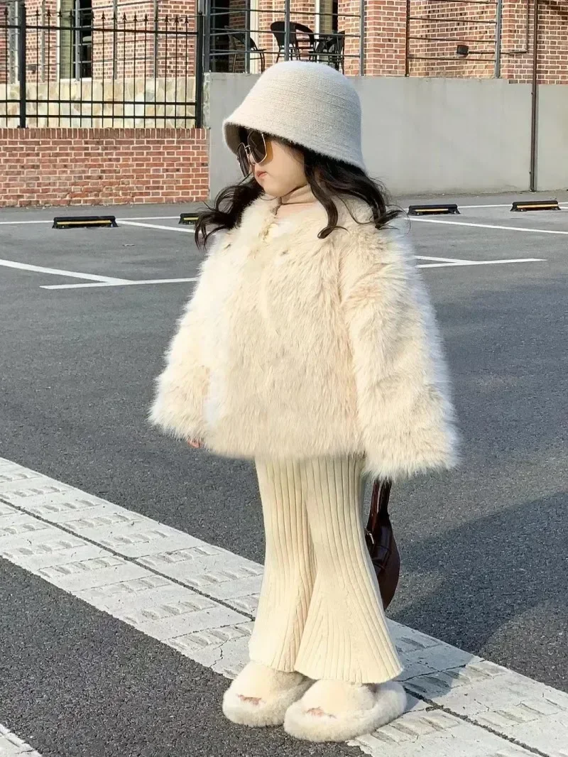 Girls’ Plush Thick Winter Coat 3
