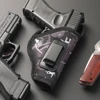 Tactical Concealed Carry Holster Quick Draw Adjustable Fit for G-series 19, 19X, 23, 1911 3" 2