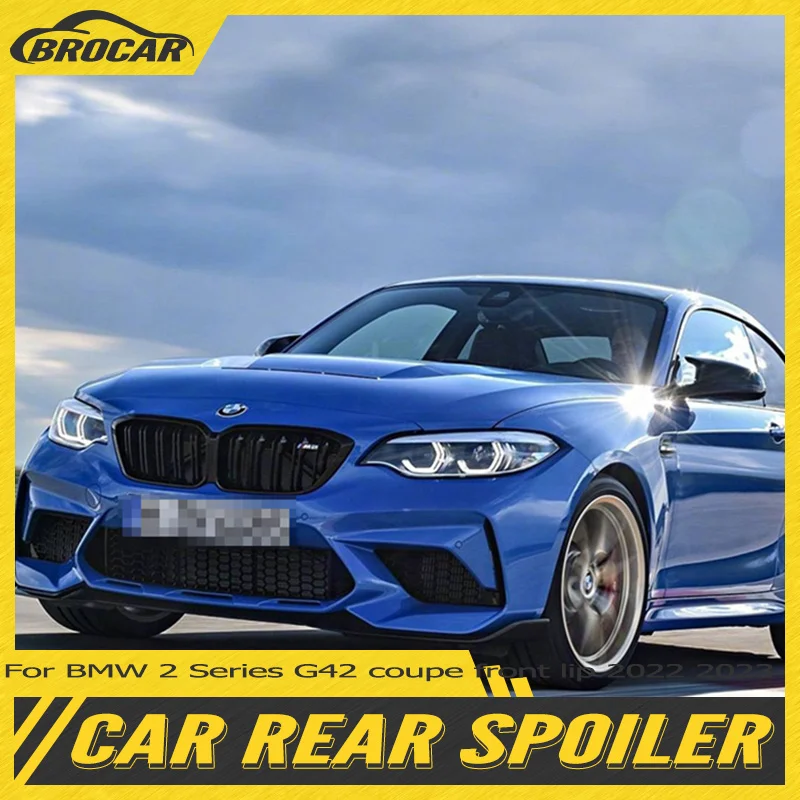 

3 шт., блестящие черные передние бамперы для BMW 2 серии G42 coupe 2022 2023