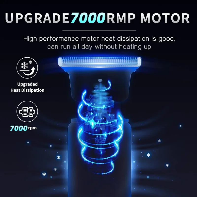 Hair Clipper Heavy Metal Hair Cutting Machine for Men Barber Shop Trimmer Mower Electric Shaver Haircut Beard Trimmer