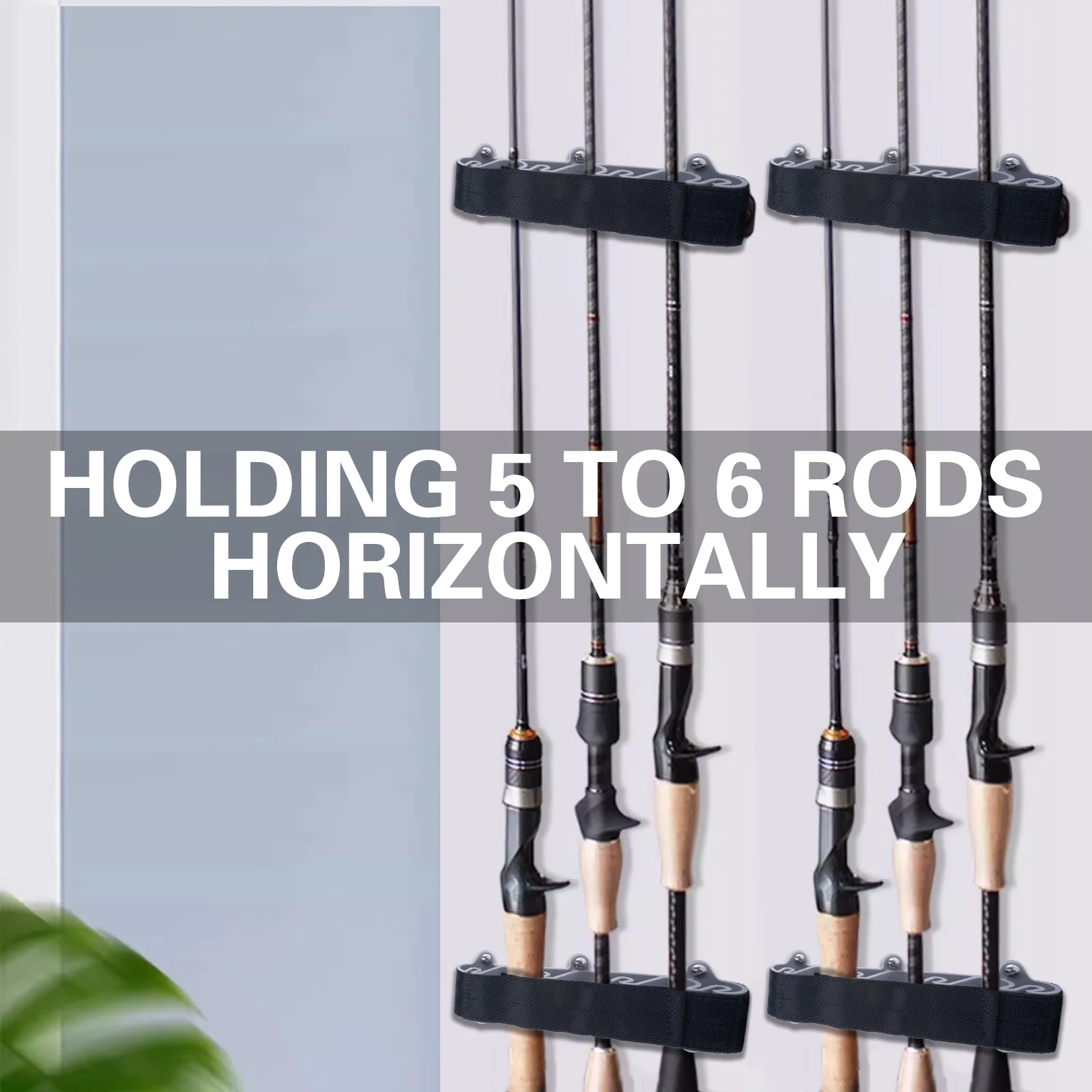 thumbnail image 2 of Goture 2-Pack Vertical Fishing Rod Holders - Boat Rod Storage For Multiple Fishing Poles 2 of 12