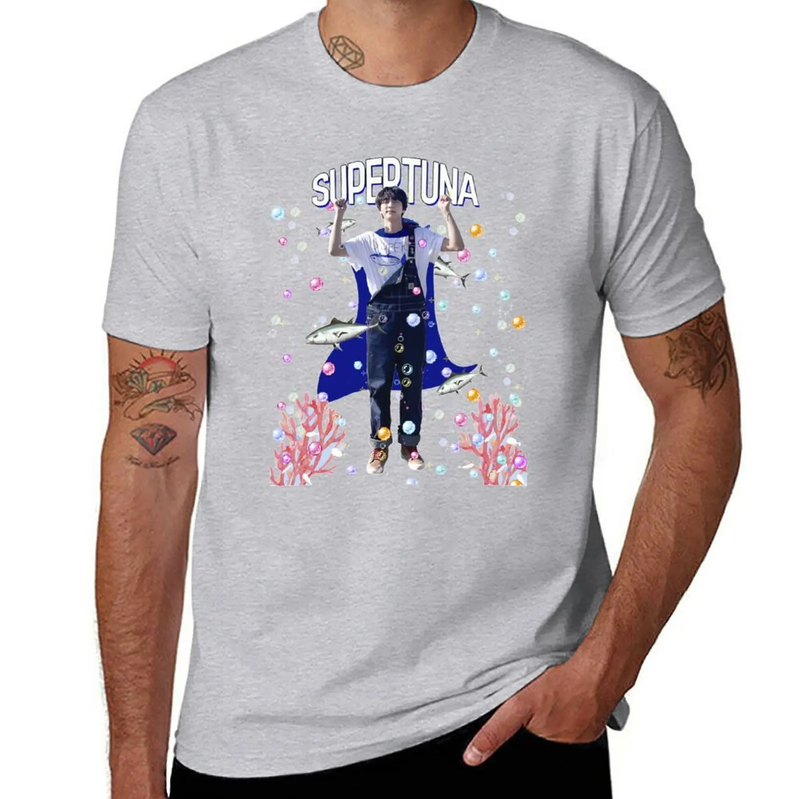 

Super tuna jin(4) T-Shirt blacks tees summer clothes t shirt men