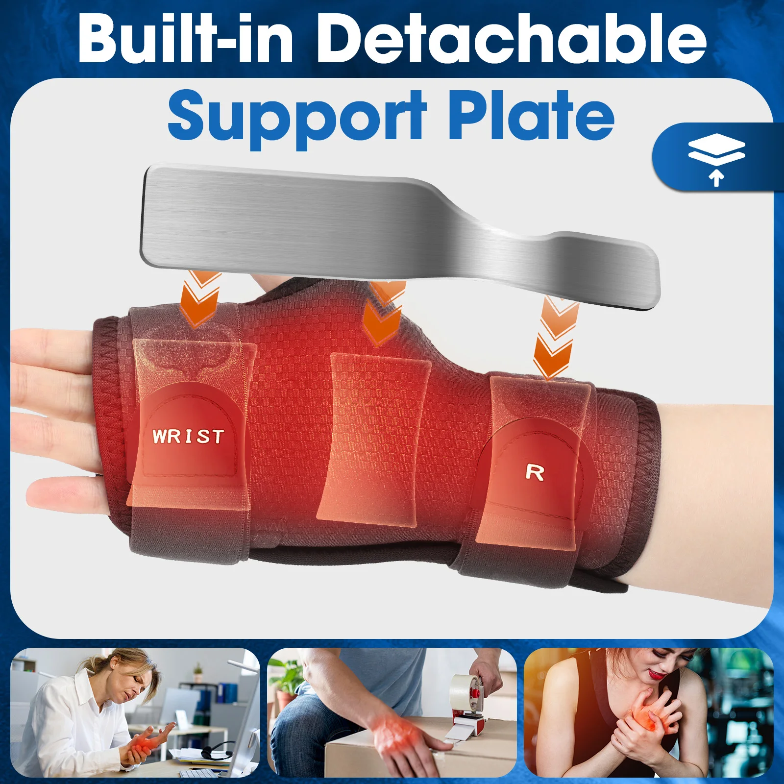 New Magnetic Controller Heat Wrist Guard Hand Joint Tendon Sheath Strain Hot Com