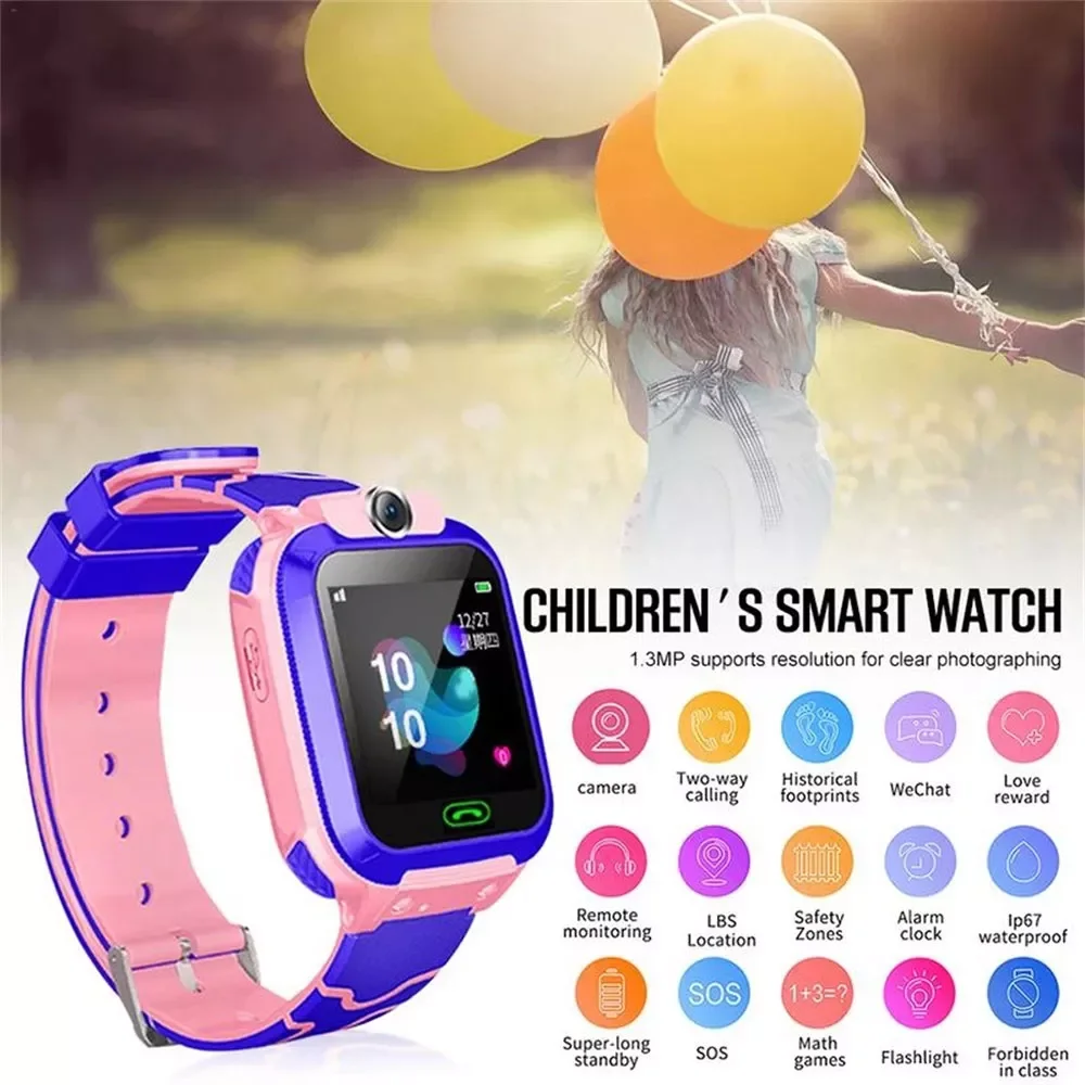 Reloj inteligente Q12 para niños, Smartwatch con Chat voz, Setracker2 Monitor remoto LBS, ubicación, cámara SOS, reloj inteligente para niños - AliExpress Mobile