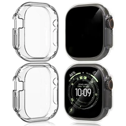 Premium 4 - Pack TPU Soft Case with Screen Protector - Anti - Scratch & Shockproof Protective Cover for Ultra 2 3 49MM (Transparent )