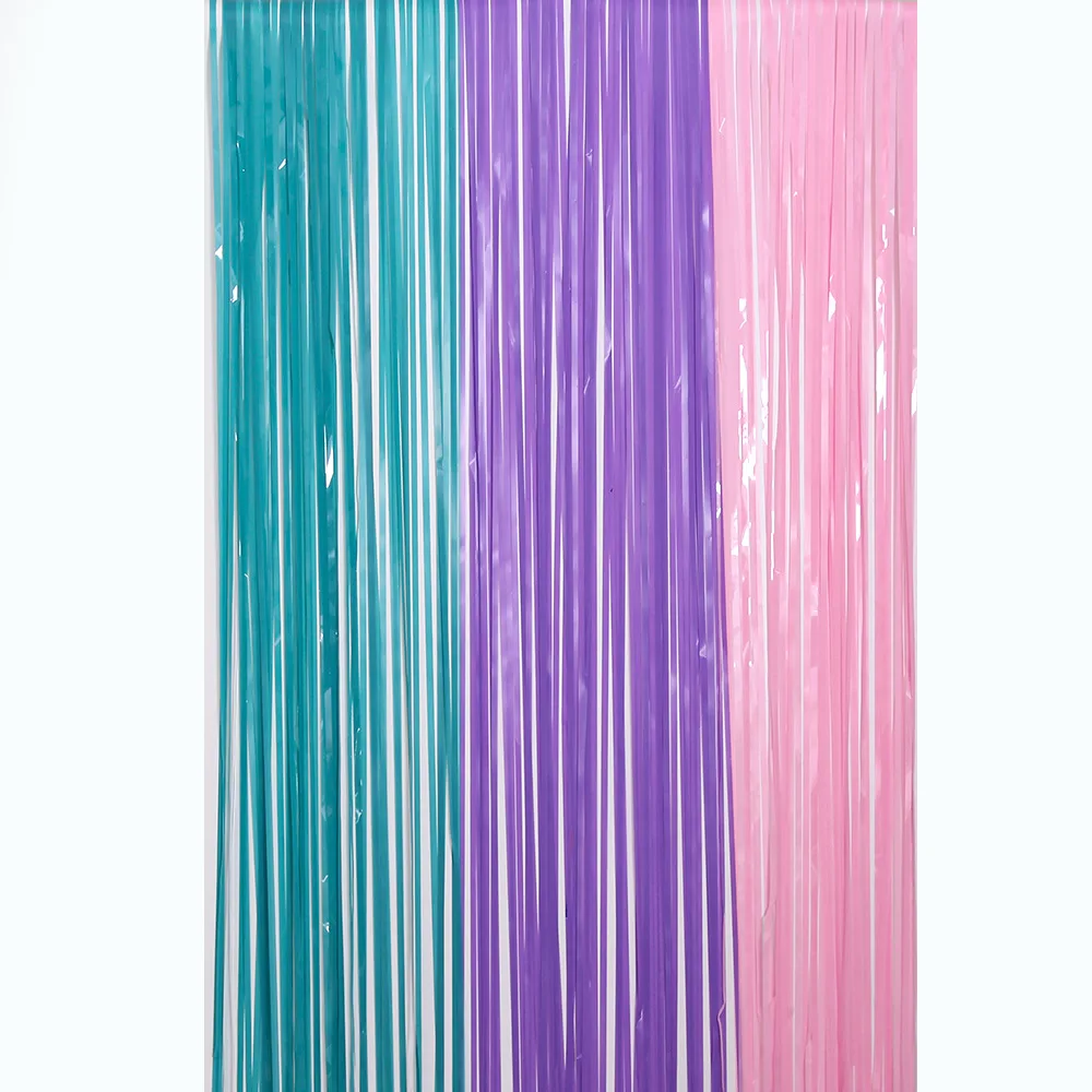 Blau Lila Meerjungfrau Banner Mädchen Geburtstag Party Dekorationen Unter Dem Meer Party Tischdecke Papier Quaste Punkte Hängen Girlanden – Detail 7