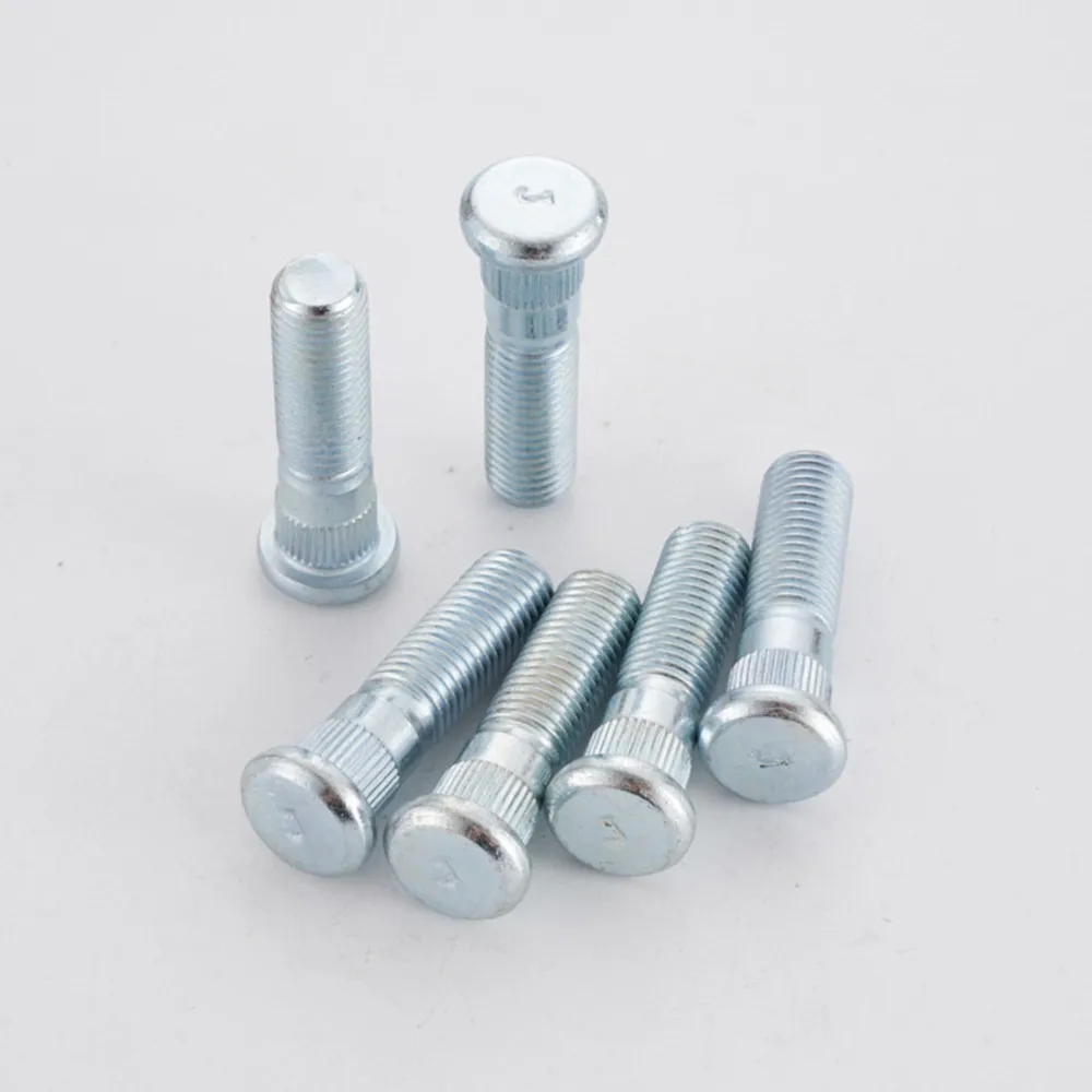 10 pcs Car Wheel Bolts M12x1.5 49mm/43mm Length 12x 1.5mm Wheel Studs and a 12.3mm Knurl wheel lug bolts