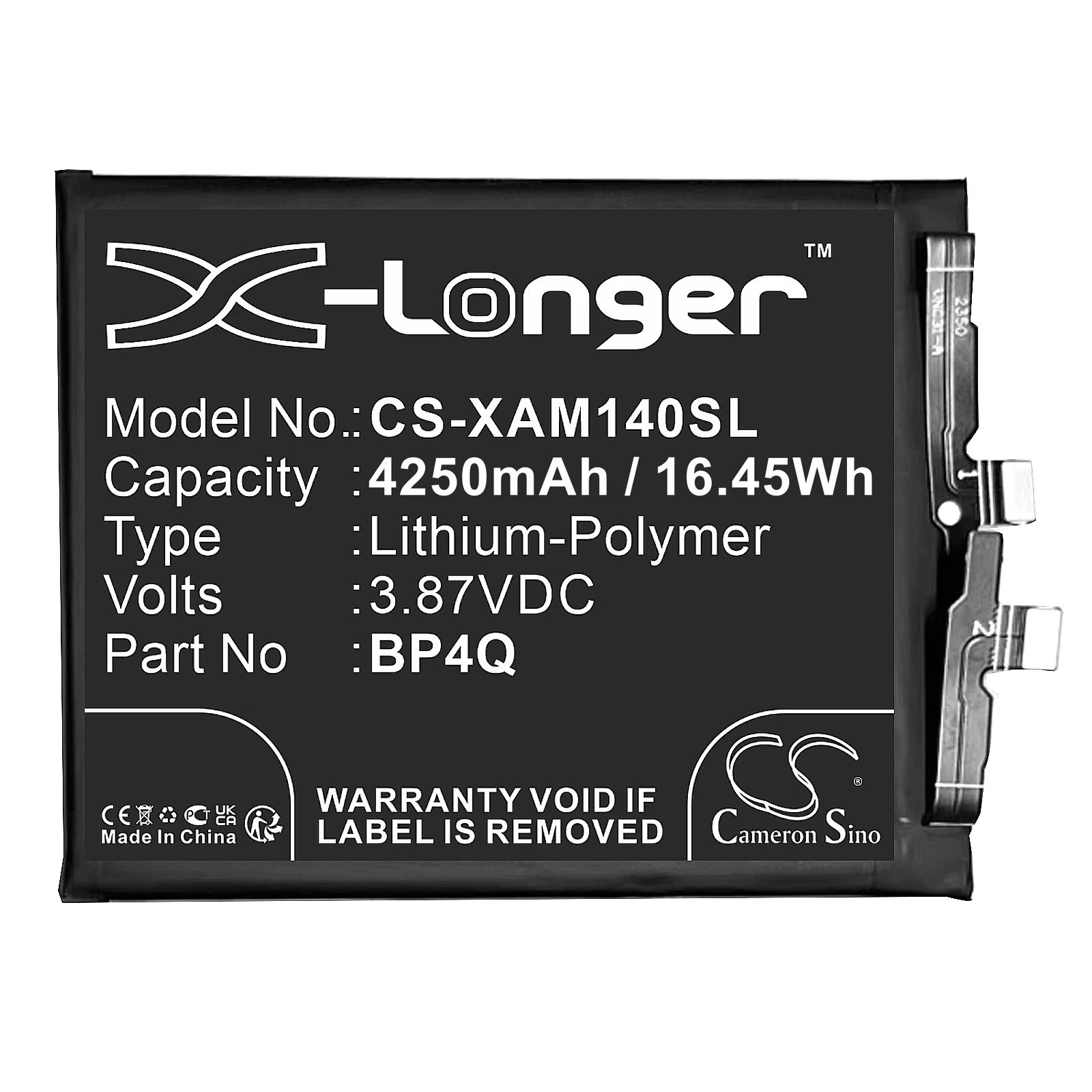 

Cameron Sino 4250mAh Battery for Xiaomi 14 BP4Q