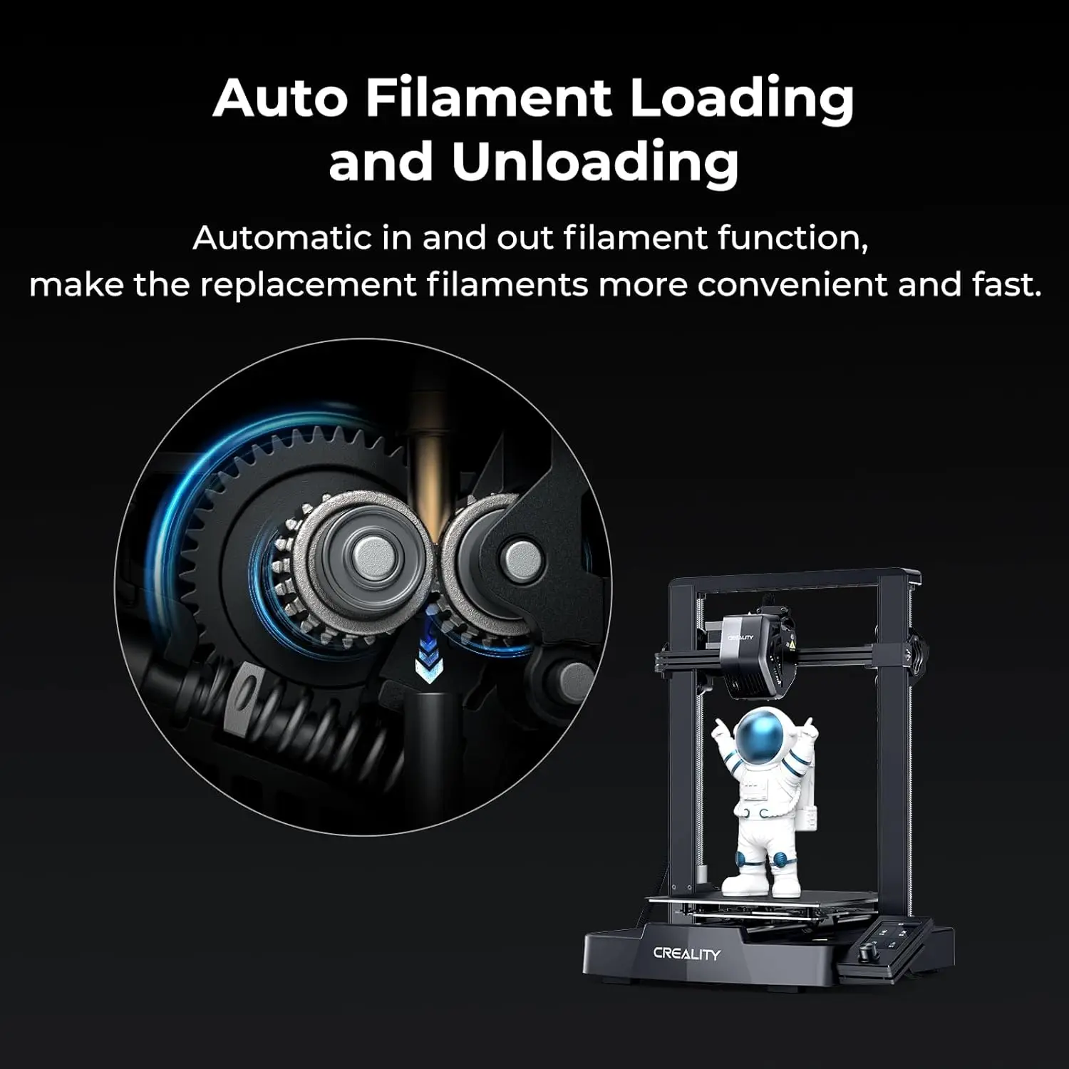 Creality Ender-3 V3 SE 3D 프린터, 자동 레벨링 스프라이트 직접 압출, 이중 Z축 3D 인쇄, 250 mm/S 고속 인쇄