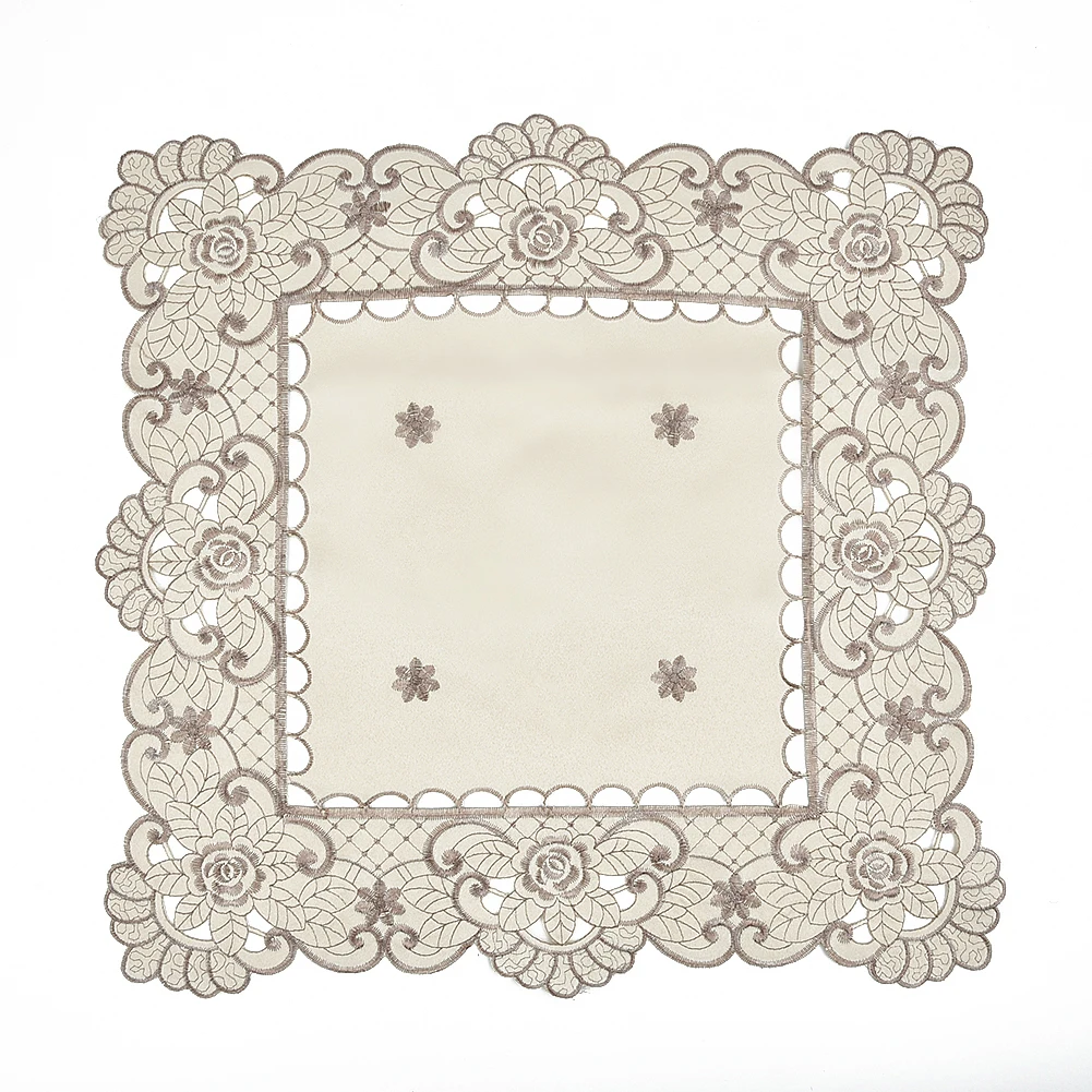 

Декоративная стильная настольная дорожка, элегантная вышитая настольная скатерть в деревенском стиле для обеденной кухни