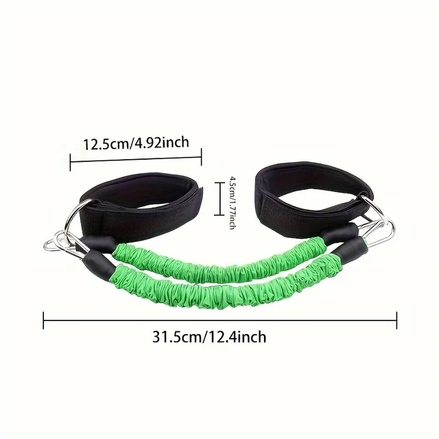 4pc Leg Bouncing Tension Rope Puller Taekwondo Training Belt Ankle Elastic Rope Side Training Tension Belt Resistance Rope 2