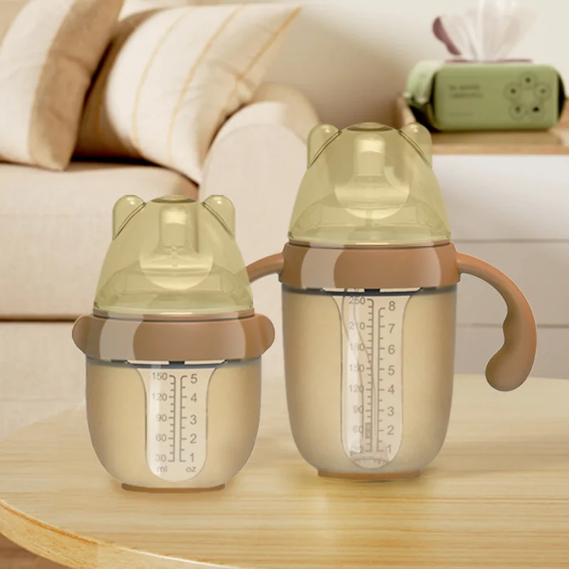 Feeding Bottle Full Silicone, Feeding Bottle, Weaning Artifact Baby, Anti-flatulence, Artificial Pacifier