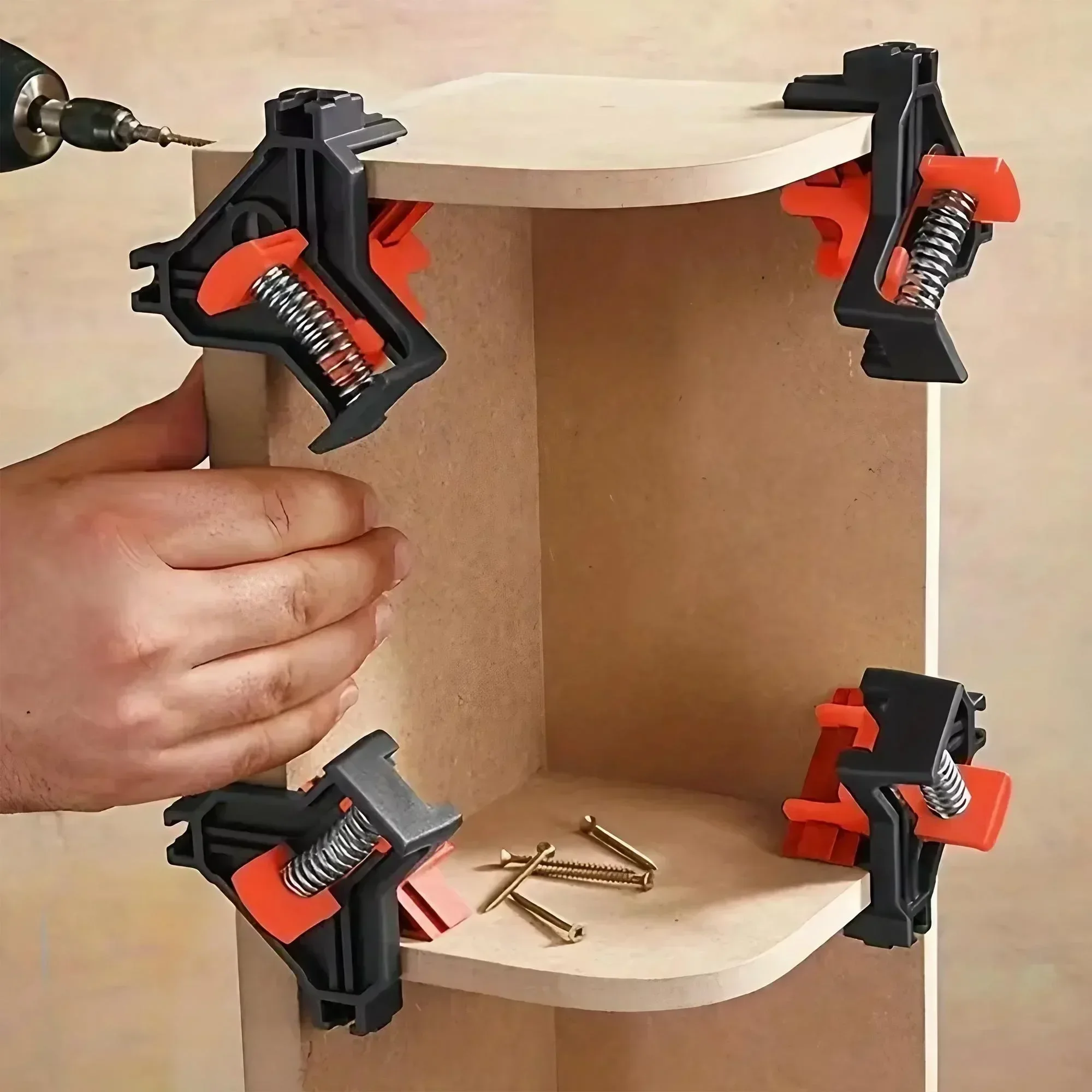 Woodworking 90° Right Angle Clamps Tools for Carpentry and DIY