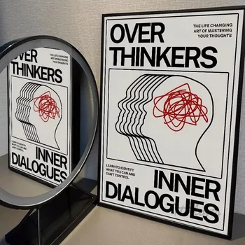 Abstract Blue Waves Poster 1