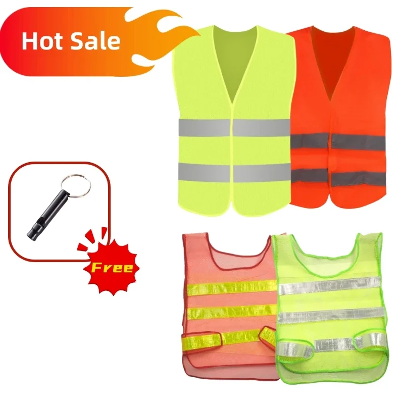 Car Reflective Safety Vest,Auto Parts Reflective Strip Vest For Gas Stations Cleaning Sanitatio Cycling High Visibility Jackets