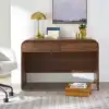 Juliet Rounded Arch Desk, Walnut Finish 1