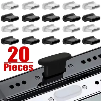 10-500Pcs USB Charging Port Type C Dust Plug Charging Port Silicone Cover for Samsung Huawei Xiaomi Smart Phone Accessories 1