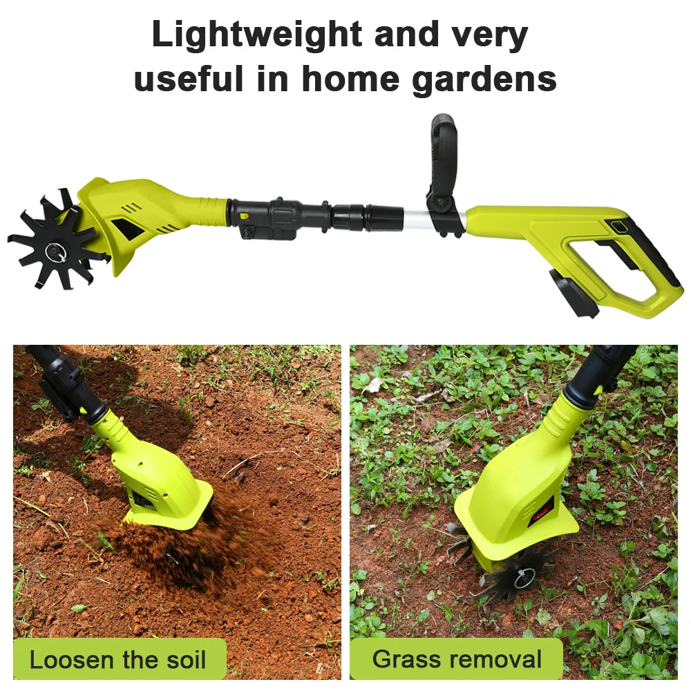 Electric Ripper Cultivator Garden Rotary Tiller for Makita Extensible Grounding Machine Power Tool Mini Weeder without Battery