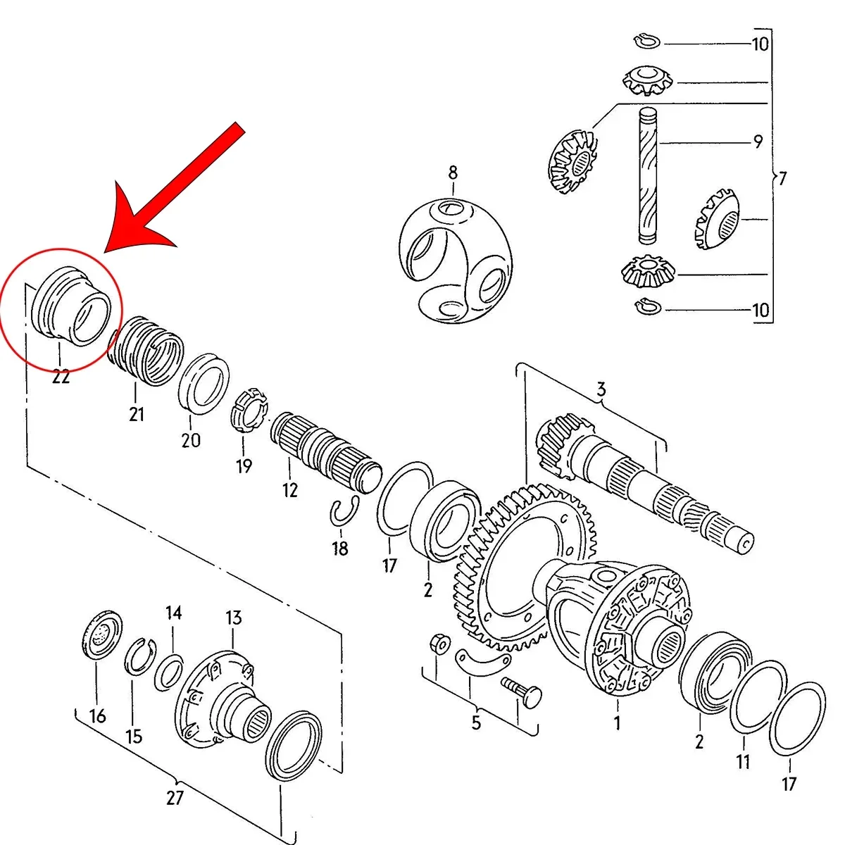 5SP Manual Gearbox 020 Seal Housing Transmission Axle Drive Flange Sleeve For VW Caddy 9K Golf Jetta MK1 MK2 MK3 MK4 020301192A engine gasket set