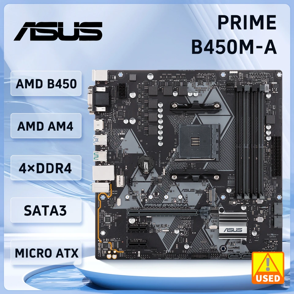 Asus PRIME B450M-A マザーボード AMD B450M AM4 DDR4 64G MTX対応