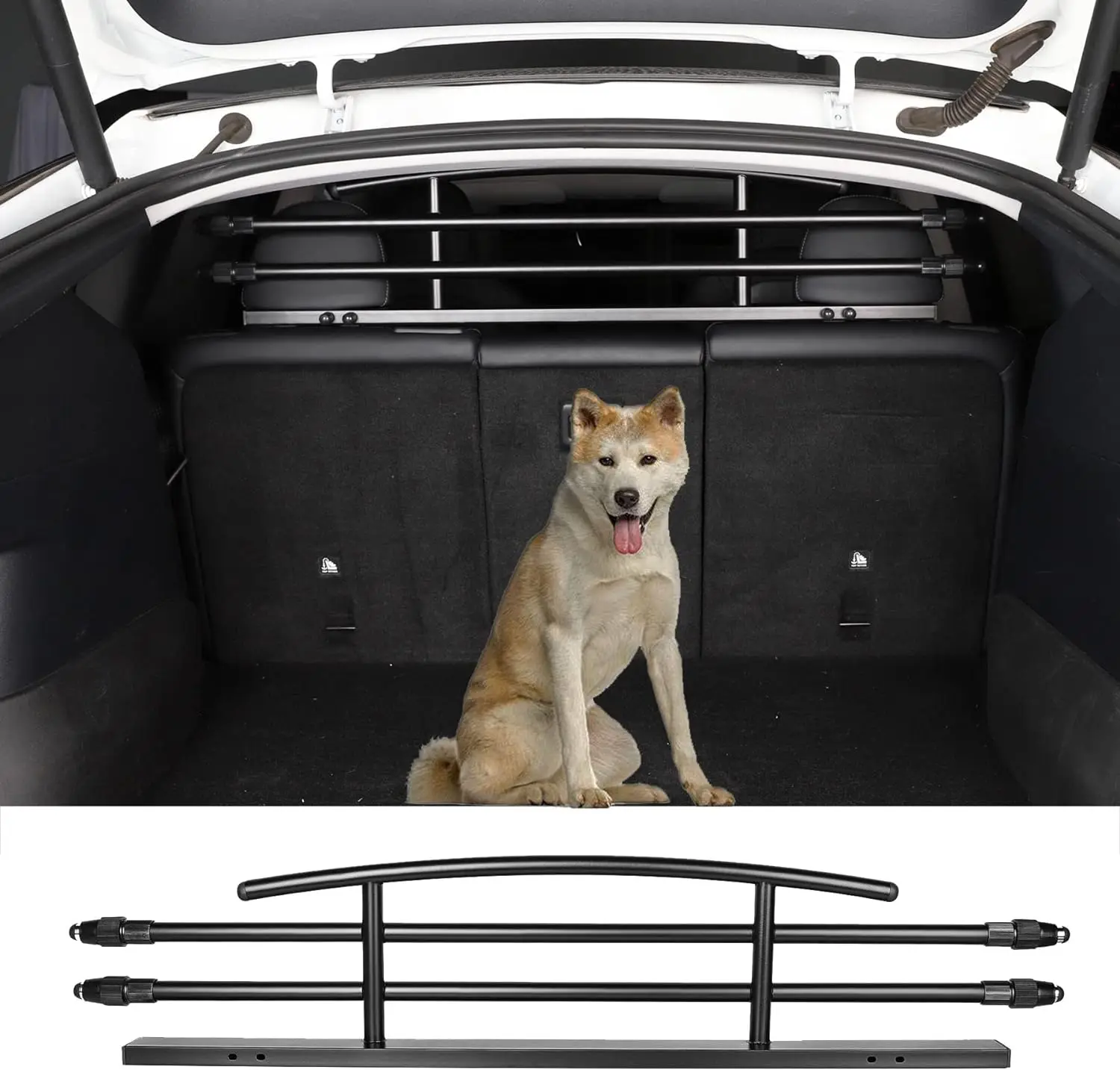 Car Barrier For Dogs Heavy Duty Dog Car Barrier Adjustable Back