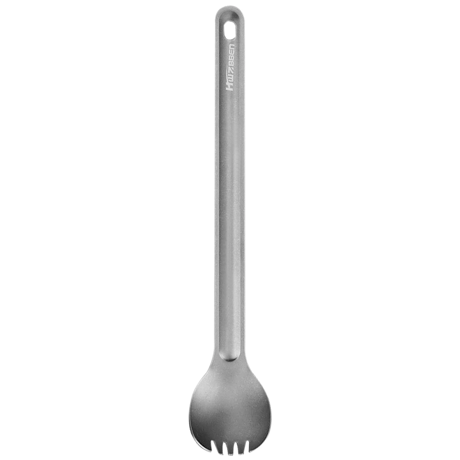 Titanium long handle spork cutlery for outdoor camping