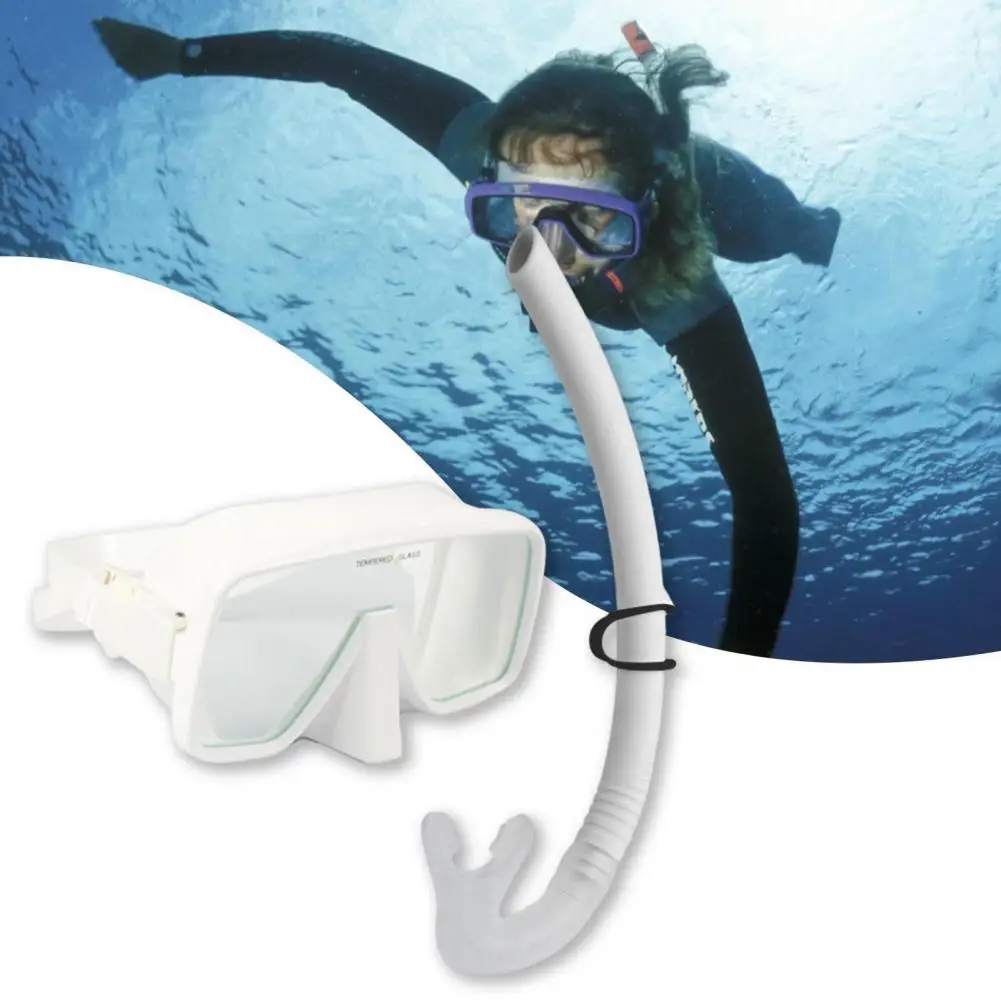 Snorkeling Gear  Universal Strong Elasticity Lightweight  Free Diving Dry Snorkel Set Swimming Supplies