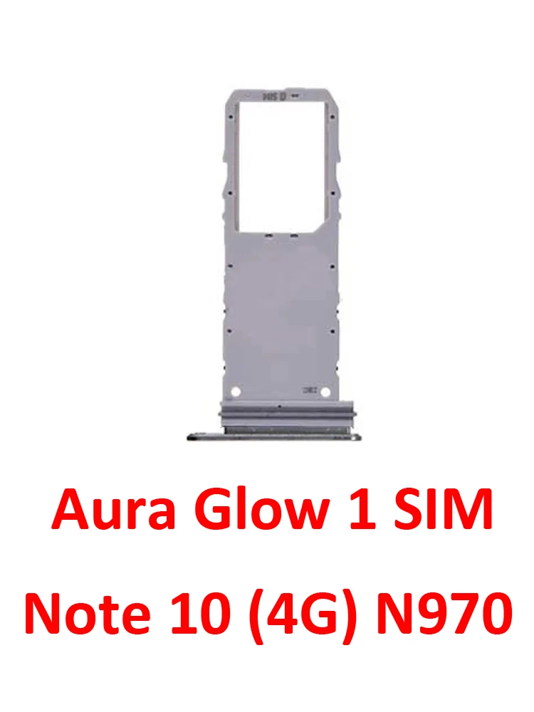 Black SIM Card Tray Slot Holder for Samsung Galaxy Note 10 Series
