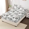 Kuup 1pcs High Quality Fitted Sheet 90/160/150x200cm Mattress Cover With Elastic Band Bed Sheet Queen King Size（No Pillowcases） 2
