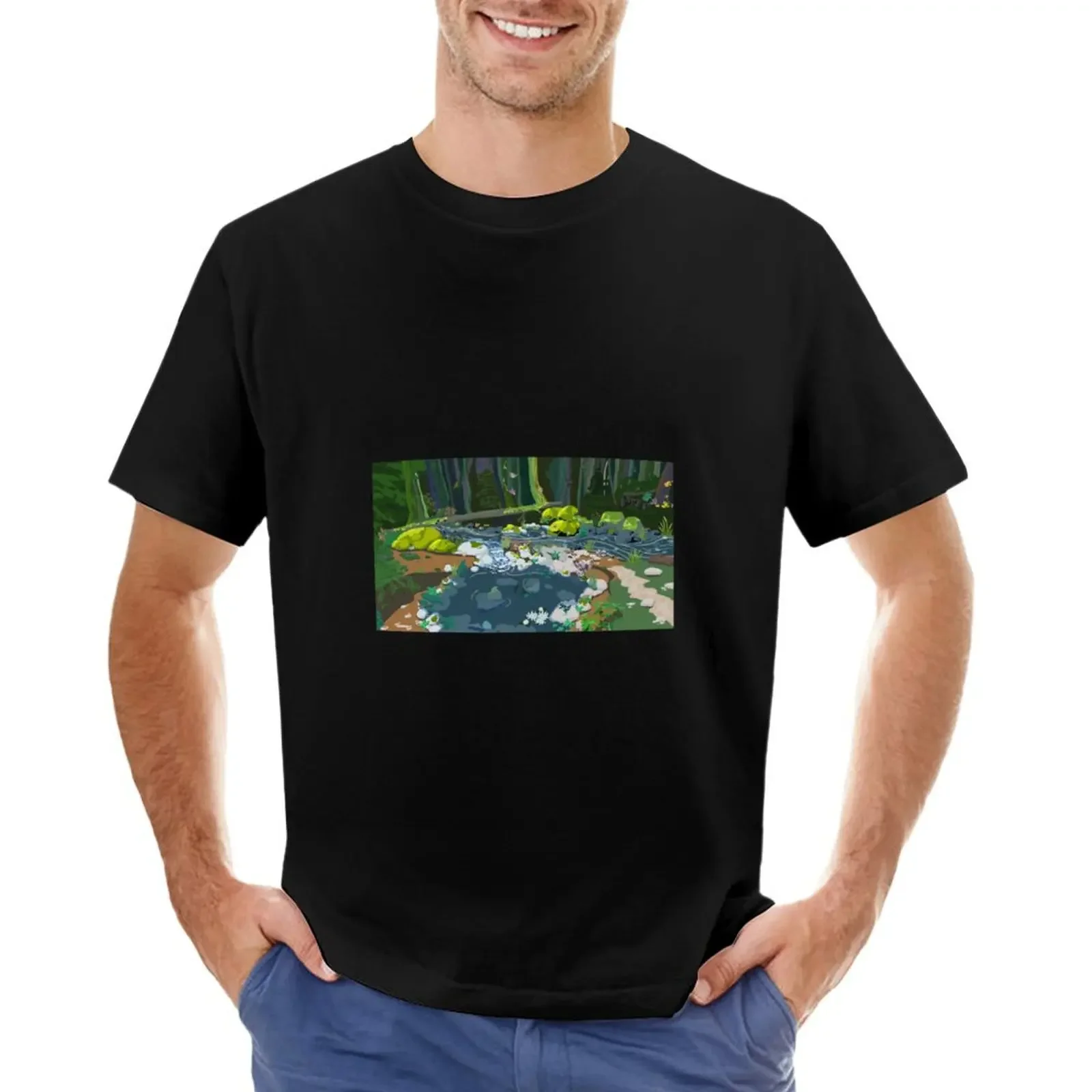 

Pond Life T-shirt summer tops oversized mens graphic t-shirts funny