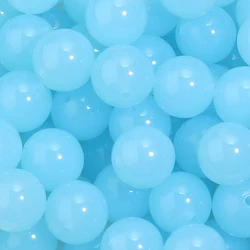 20pcs Colorful Acrylic Beads (Light Blue)