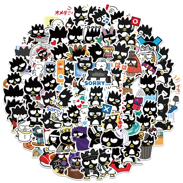 10/30/50/100pcs Kawaii Sanrio Cartoon Stickers BADTZ-MARU Anime