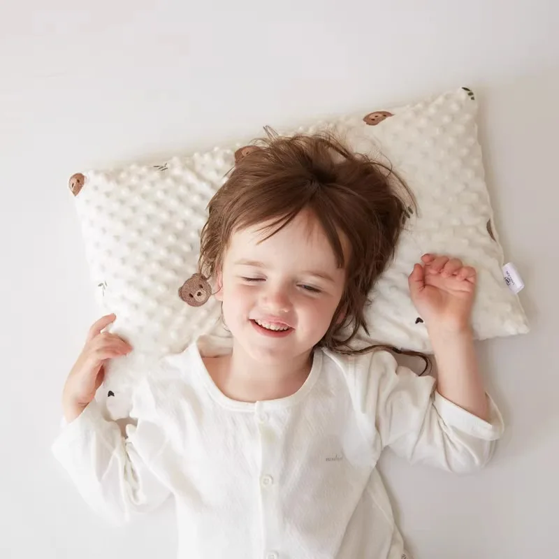 Children's Baby Pillow Class A Baby Pillow Pillowcase Kindergarten Double-sided Fleece Removable Autumn Winter