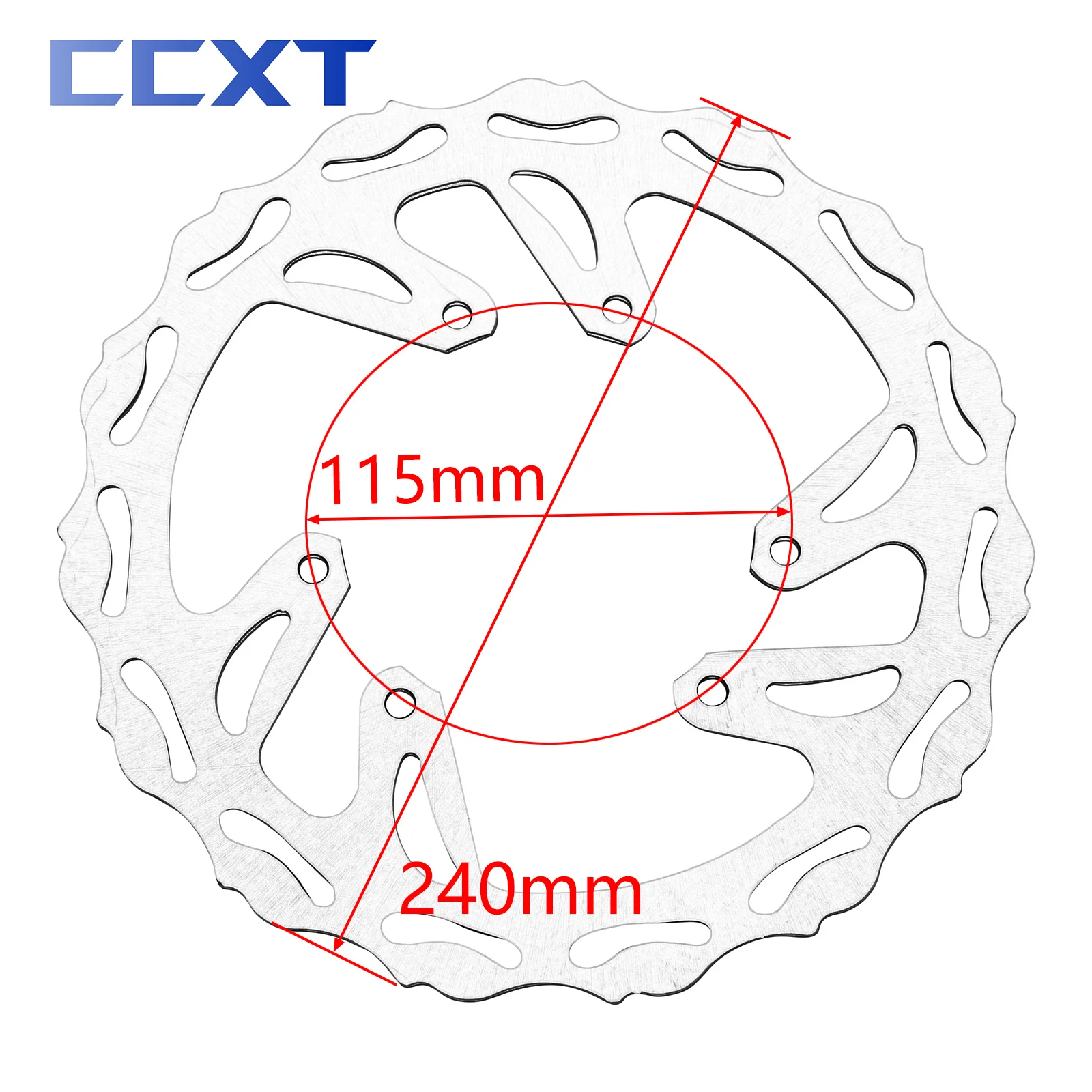 Motorcycle Steel Brake Disc Front Rear 240mm Brake Flange For Honda CR CRF 125 250 250R 250X 450R 450X 250RX 450RX 1995-2020