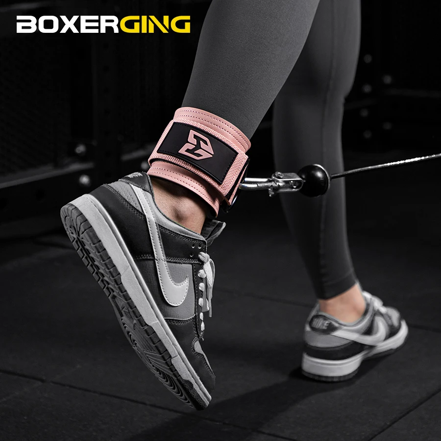 1Pcs Leather Fitness Ankle Straps Adjustable D-Ring Foot Support Cuffs Gym Leg Strength Workouts Pulley Buckle Sports Feet Guard ankle support,ankle straps,fitness ankle straps,ankle support brace,ankle wrist cuffs
