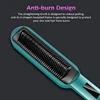 Hair Straightener Brush Ionic Straightening Brush Hot Brush Anti-Scald Hot Comb with Digital LCD Display Hair Comb 4