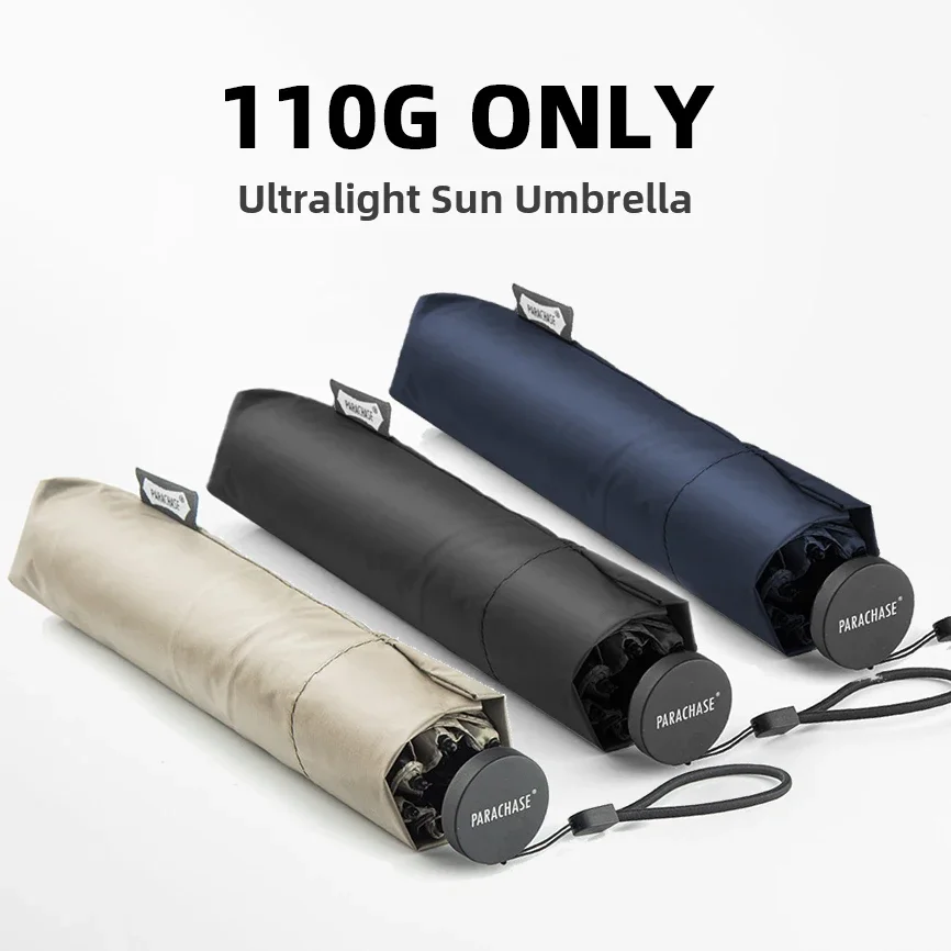 Parachase Folding Umbrella Rain Women Men Ultralight Portable Travel Japanese Umbrella Windproof 6K Mini Clear Paraguas