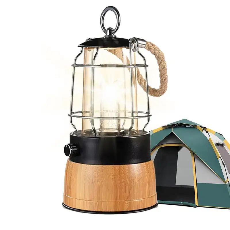 

Retro Portable Outdoor Camping Lamp Battery Powered Led Lantern Lighting Decorative Charging Tent Lamp Camping Lantern