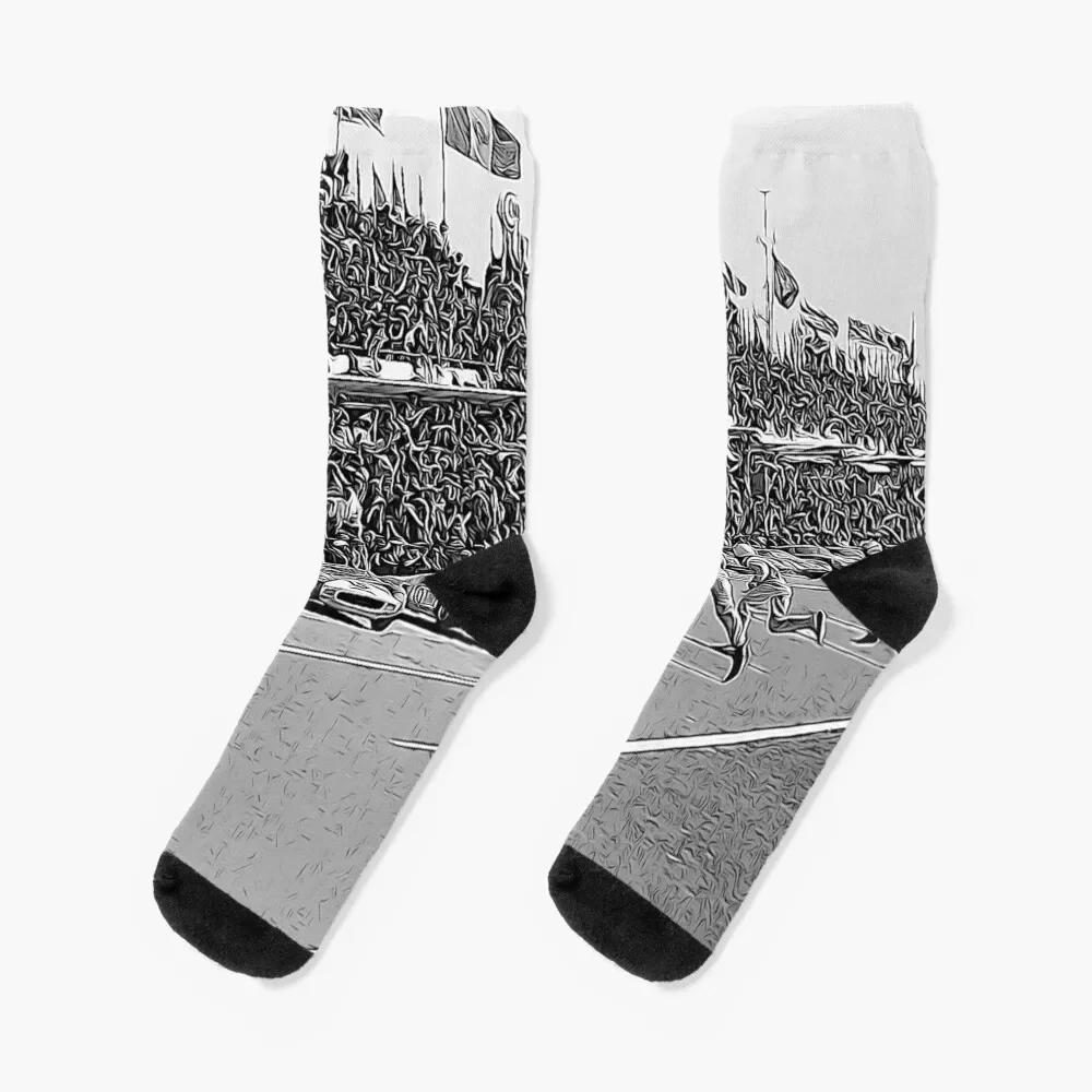 

24h Le Mans 1964 start Socks Non-slip floral Socks Male Women's