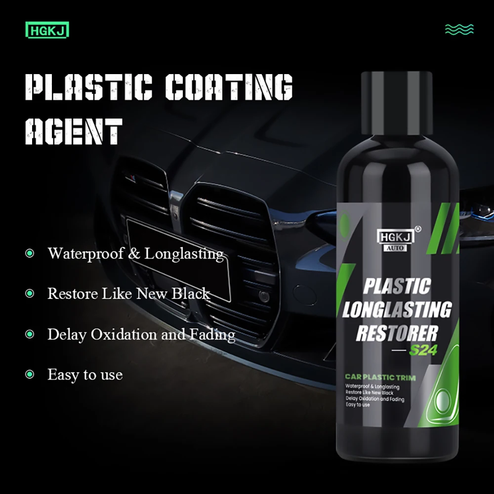 300ML Car Exterior Spray Plastic Restore Agent Leather Repair Kit Auto Coating Renovation Restorer Hydrophobic Coating