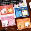 1Pcs Kawaii Cartoon Animal Sticky Notes Sticker 60Sheets Cute Rabbit Bear Capybara Astronaut Memo Pad School Office Stationery 1