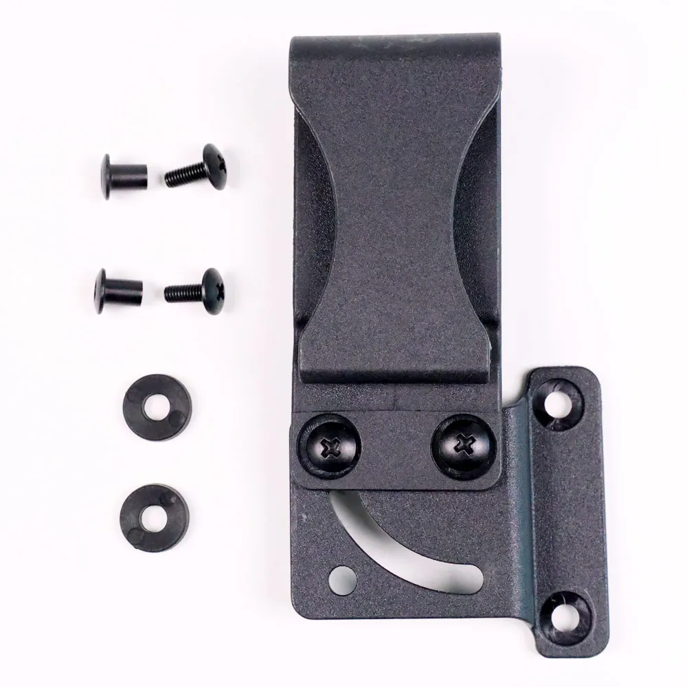 90 Degree Rotated Loop Clamp With Hardware Black Plastic Belt Clip Swivel For Kydex Holster Scabbard Tool Parts