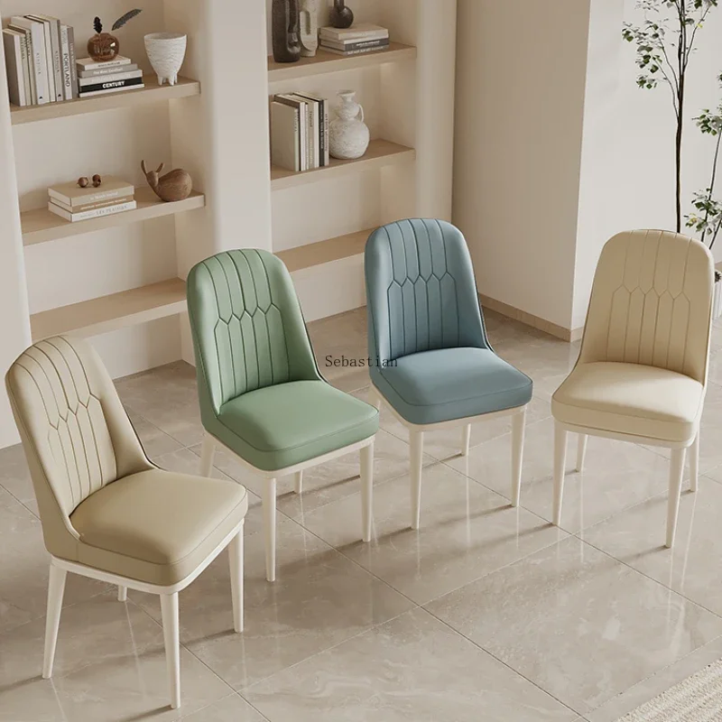 Cream Style Minimalist Soft Pack Chair Furniture Modern Home Restaurant Coffee Leisure Hotel Backrest